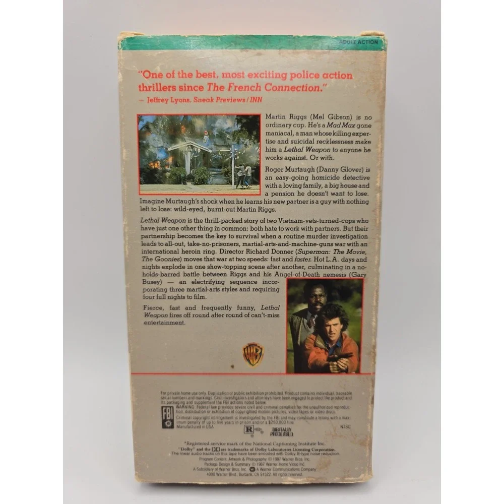 Lethal Weapon (VHS, 1987)